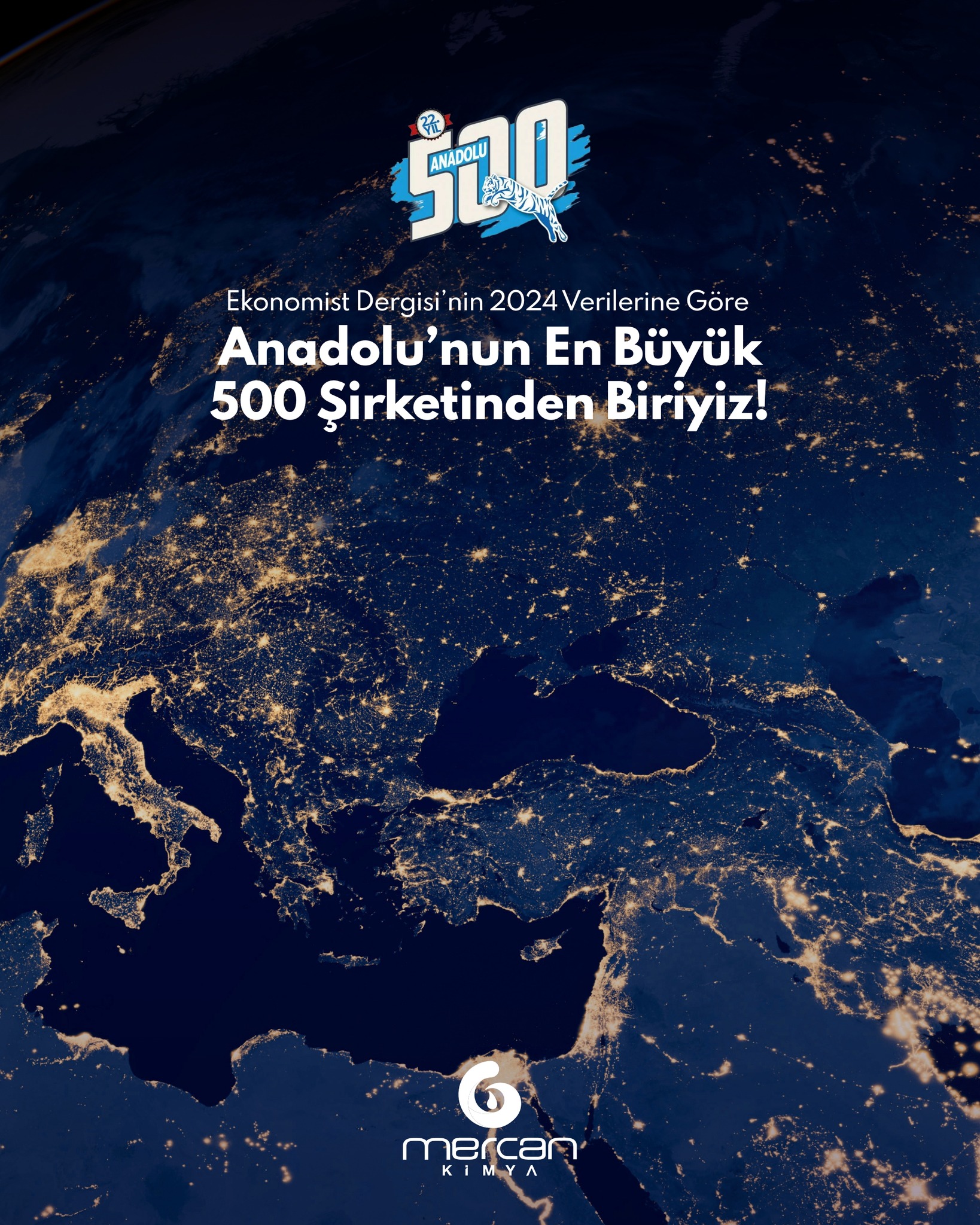 Mercan Kimya, Anadolu'nun En Büyük 500 Şirketi Arasında